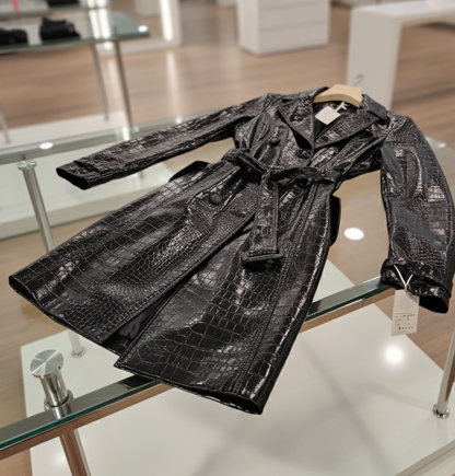 Trench "Croco Noir"